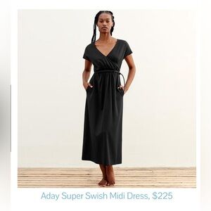 Aday Super Swish Dress - (M) Black